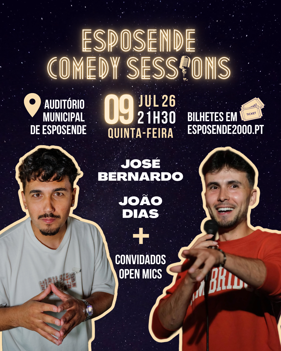 O fenómeno do stand-up comedy em Esposende regressa em Julho após mais de 400 espectadores em Maio