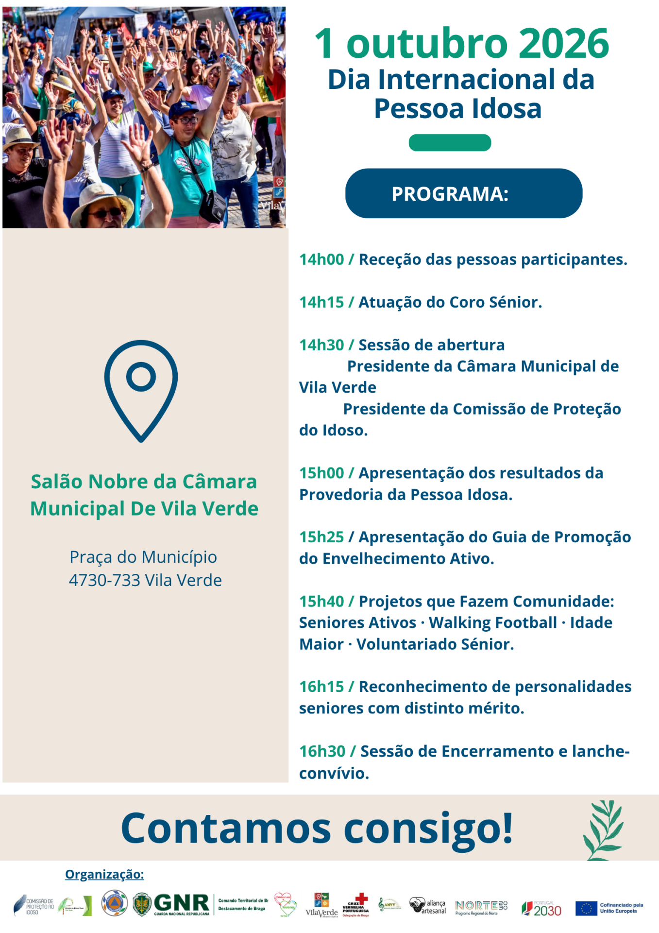 Vila Verde assinala o Dia Internacional da Pessoa Idosa com homenagem aos seniores do concelho