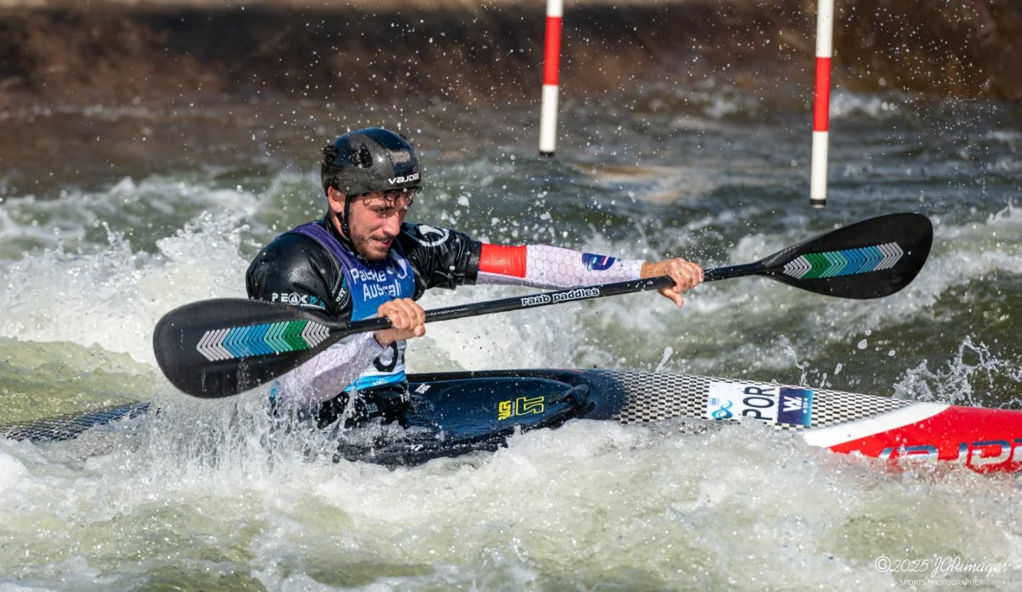 Lucas Jacob, da DKC de Viana, o melhor português na IV Taça do Mundo de Slalom.