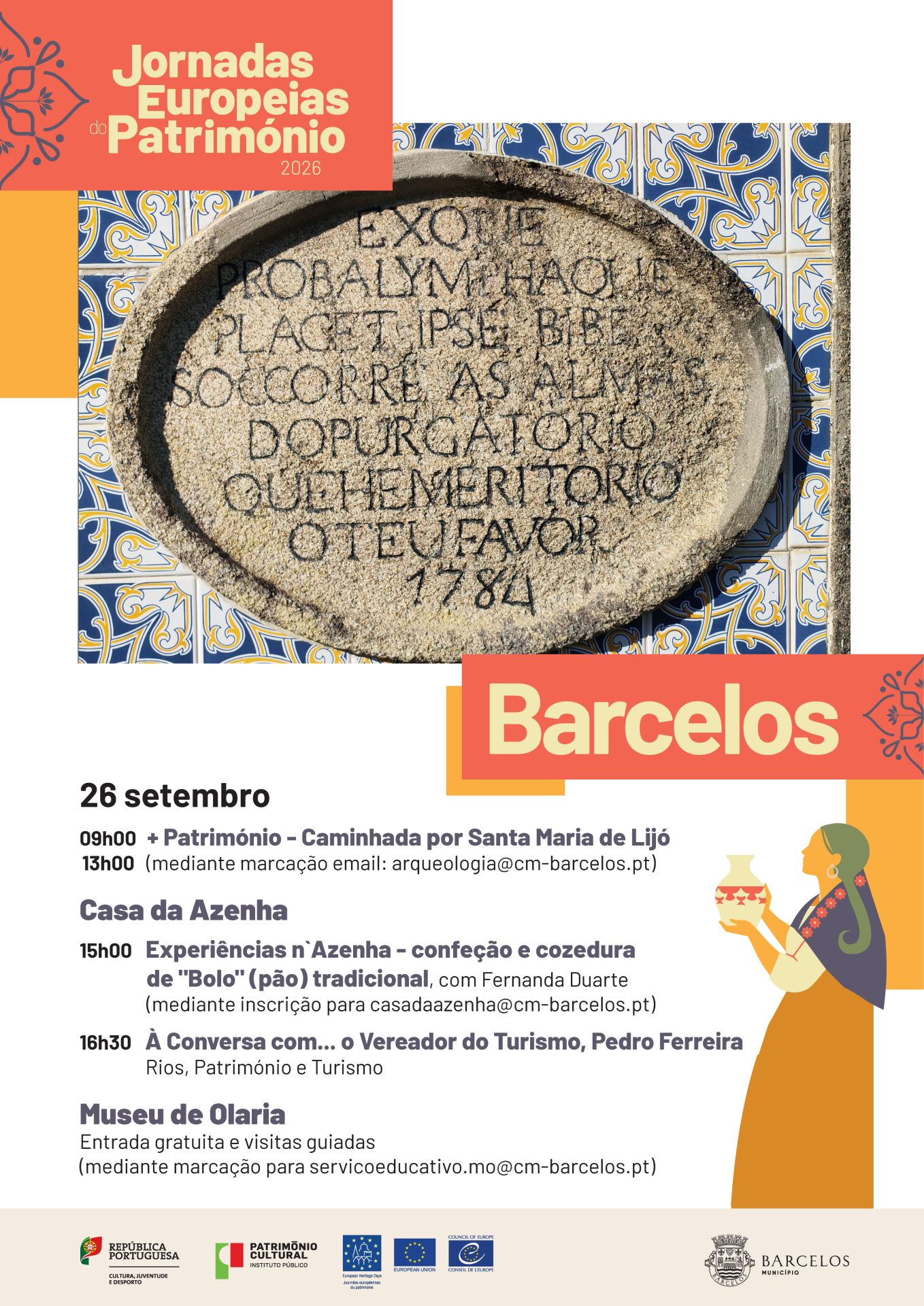 Barcelos associa-se às Jornadas Europeias do Património 2026