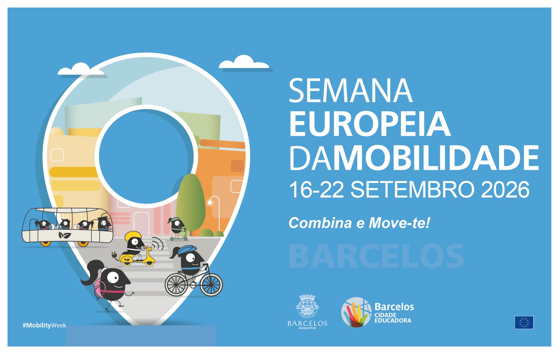 Barcelos assinala Semana Europeia da Mobilidade com programa dedicado à mobilidade sustentável