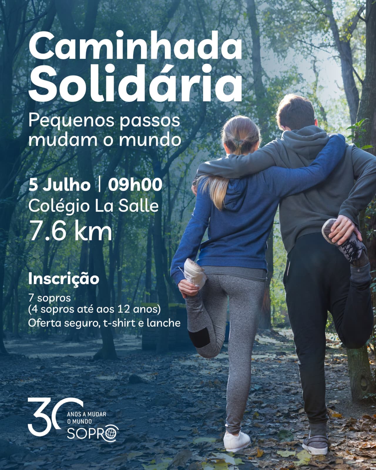 SOPRO promove Caminhada Solidária no âmbito das comemorações dos 30 anos